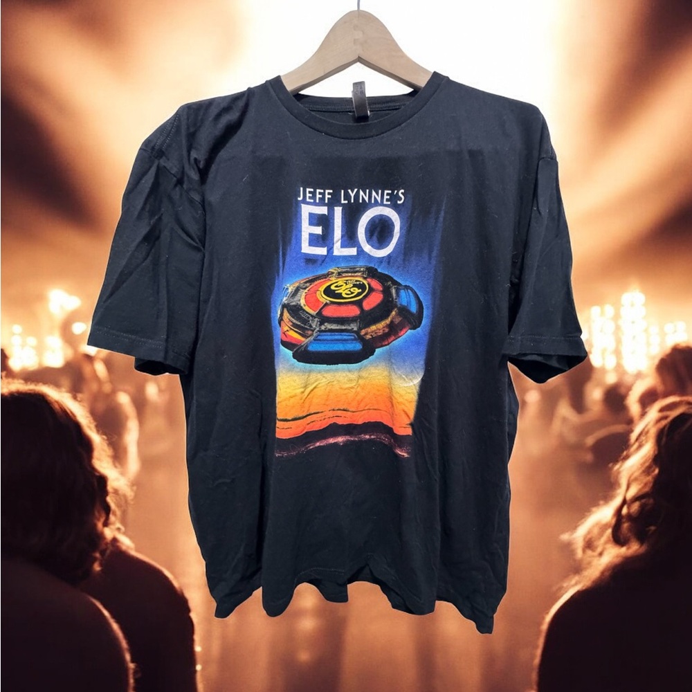 Jeff lynee’s Black ELO electric light orchestra live concert tour tee size xxl